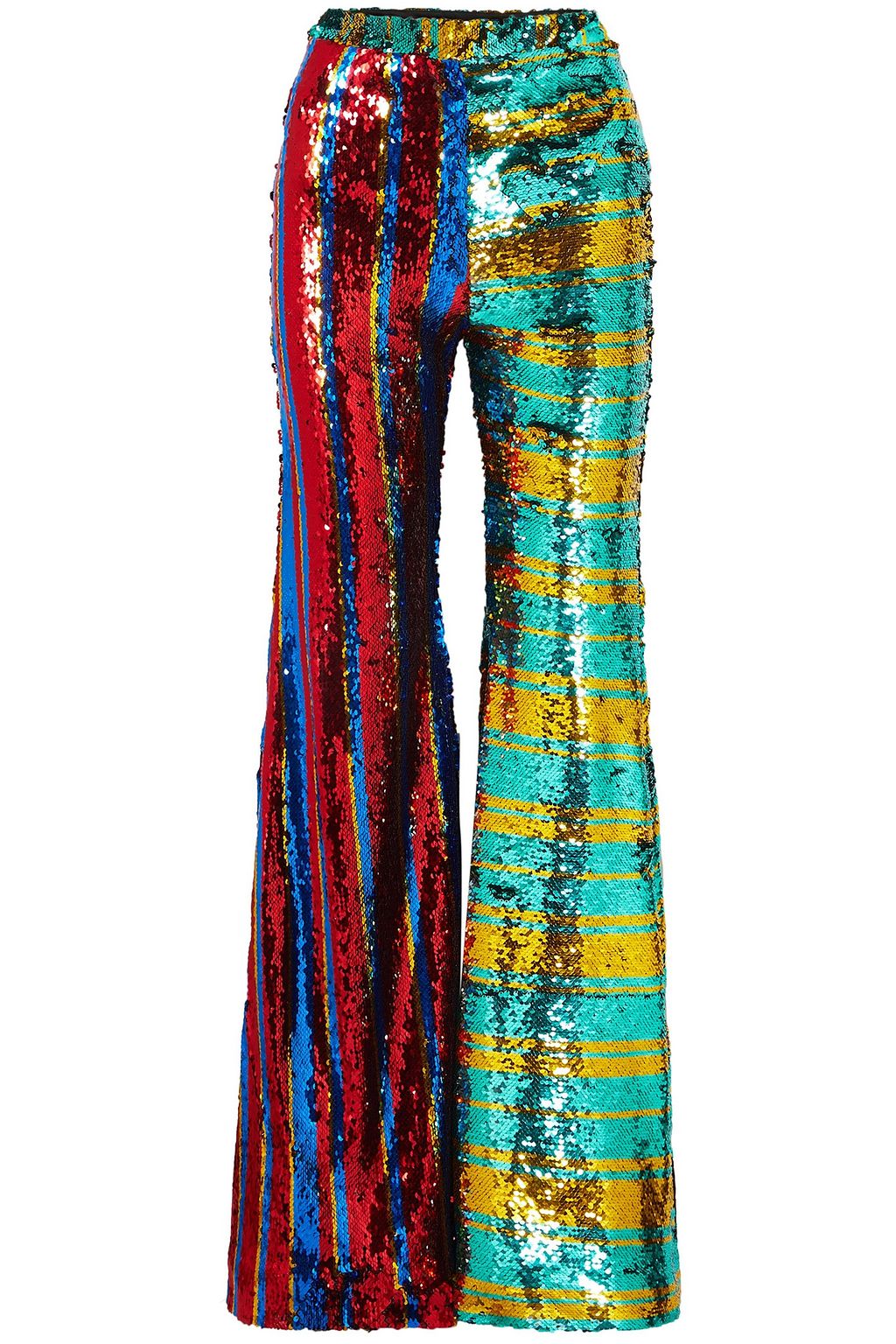 flared pants striped