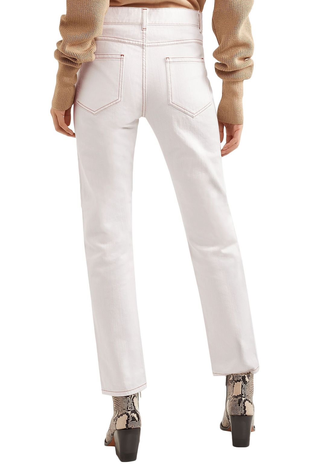 JOSEPH Den cropped high-rise straight-leg jeans