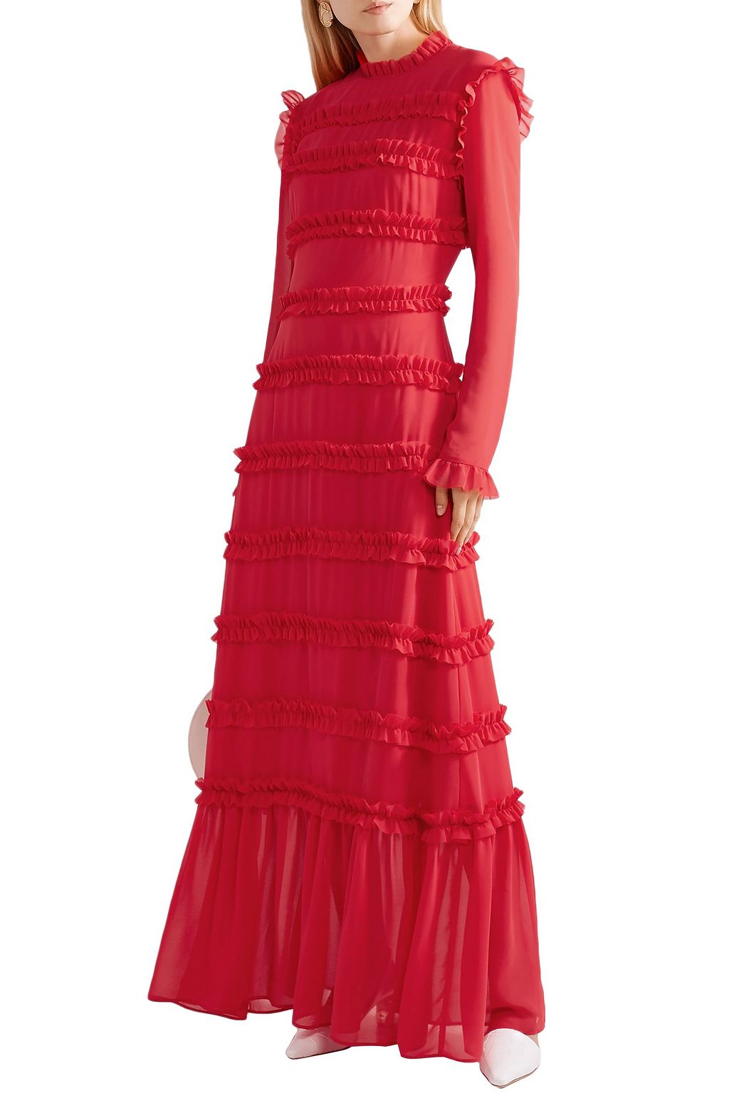 REJINA PYO Hadley ruffled chiffon maxi dress
