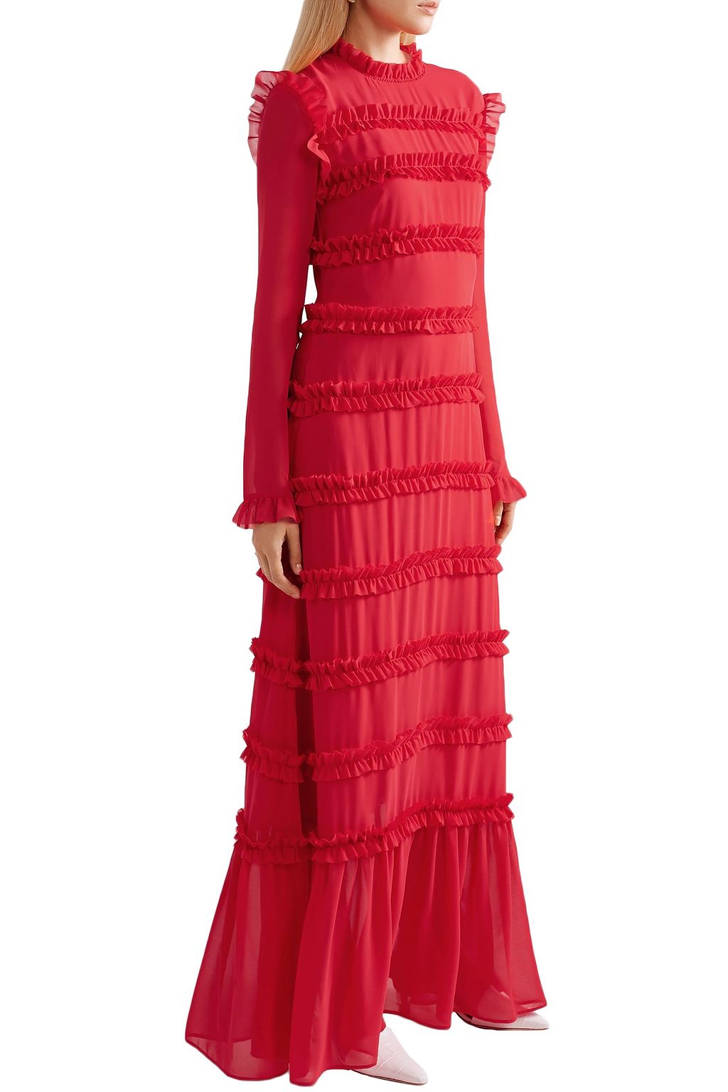 REJINA PYO Hadley ruffled chiffon maxi dress