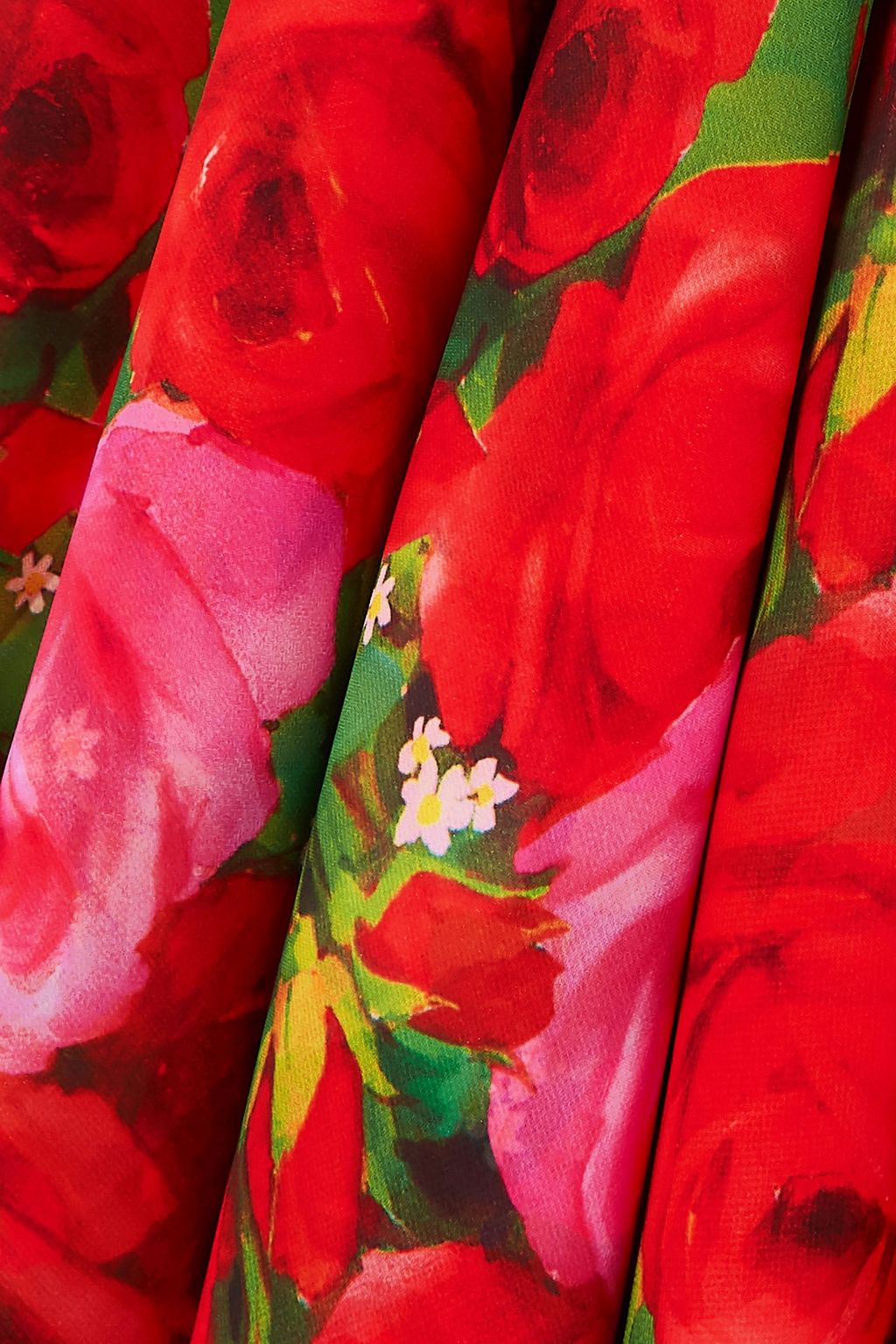 RICHARD QUINN Embellished floral-print georgette maxi dress