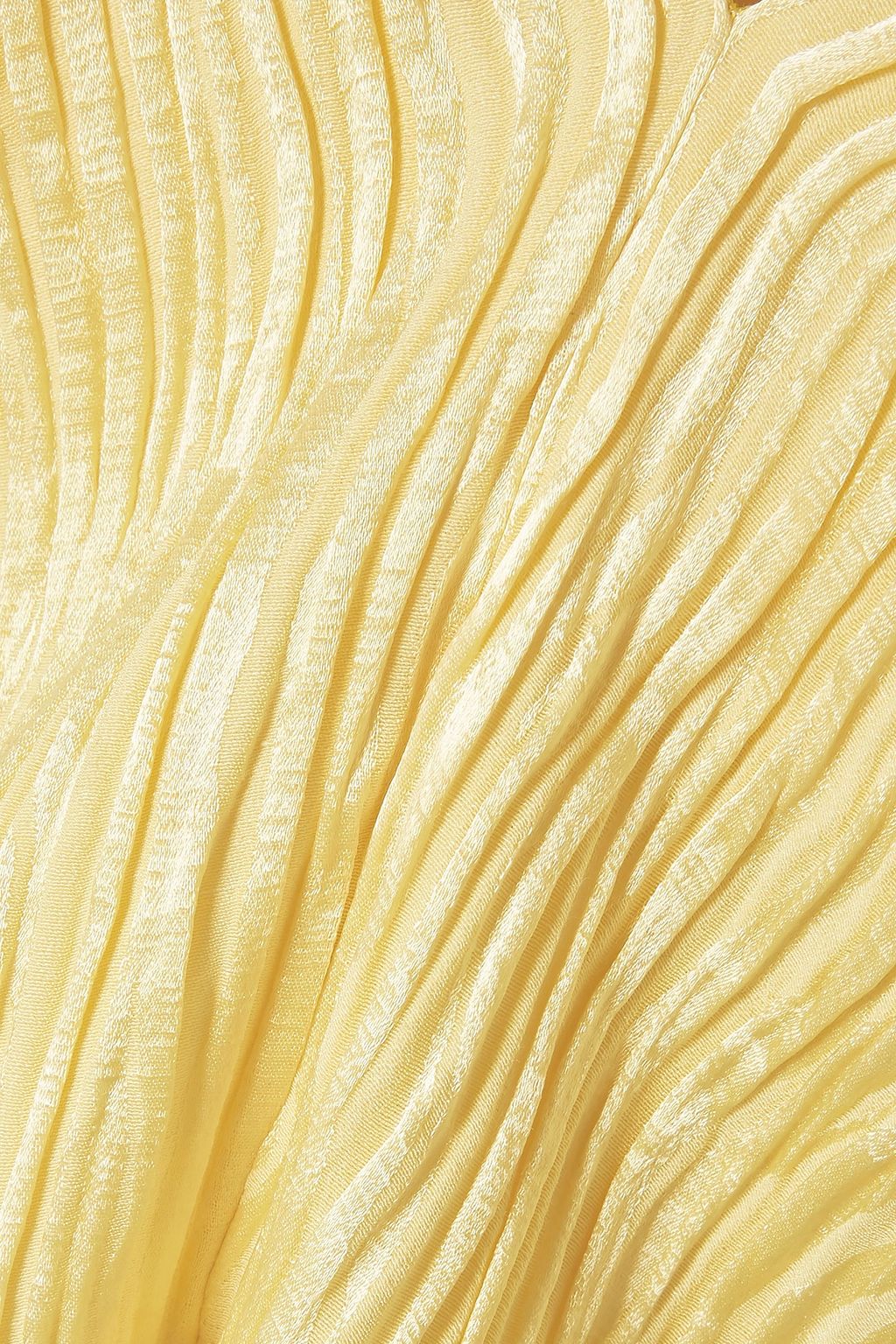 SIES MARJAN Freida ruffled plissé linen-blend top