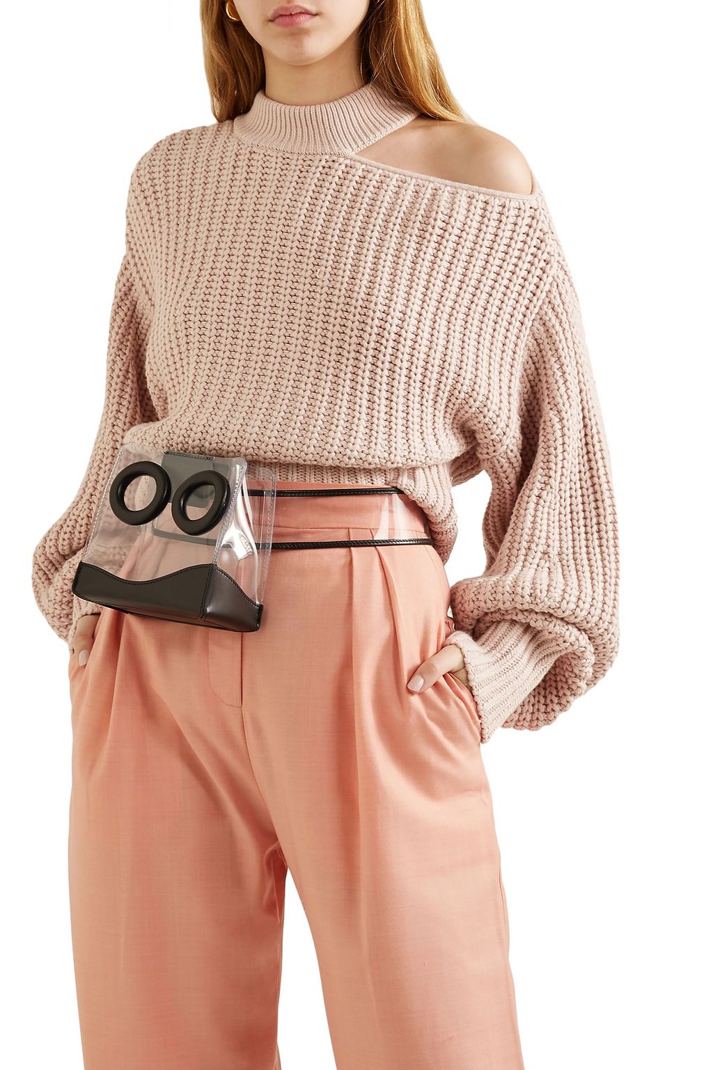 BOYY Deon PVC and leather belt bag