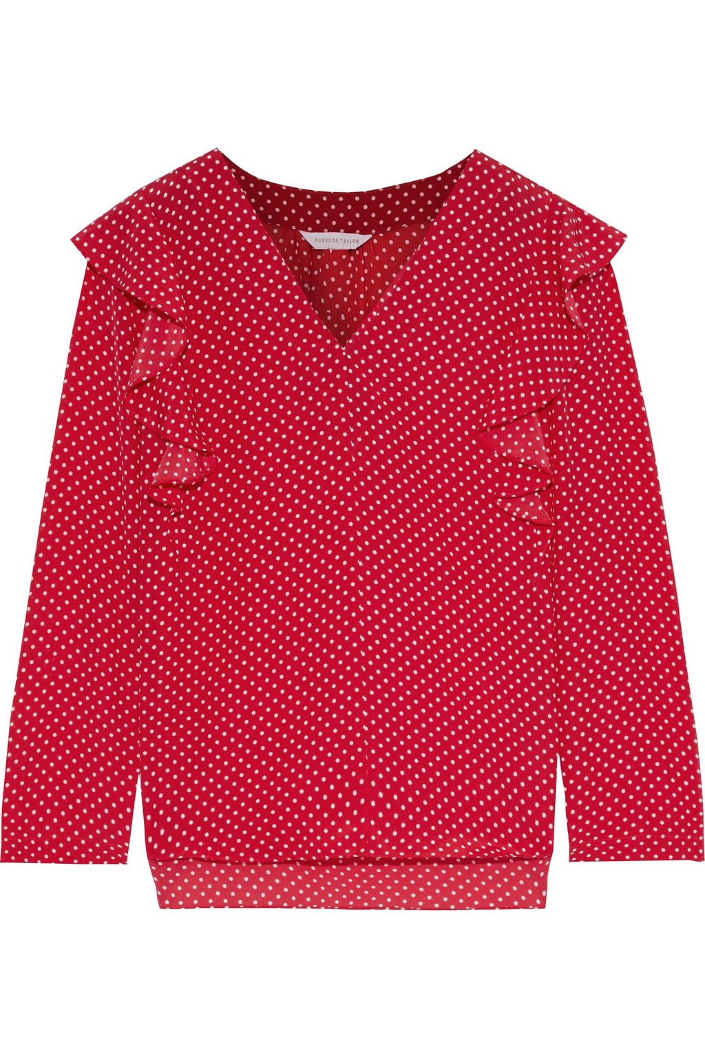 rebecca taylor polka dot blouse