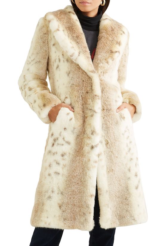 Animal print Snow Knight printed faux fur coat | Sale up to 70% off | THE OUTNET | FAZ NOT FUR 