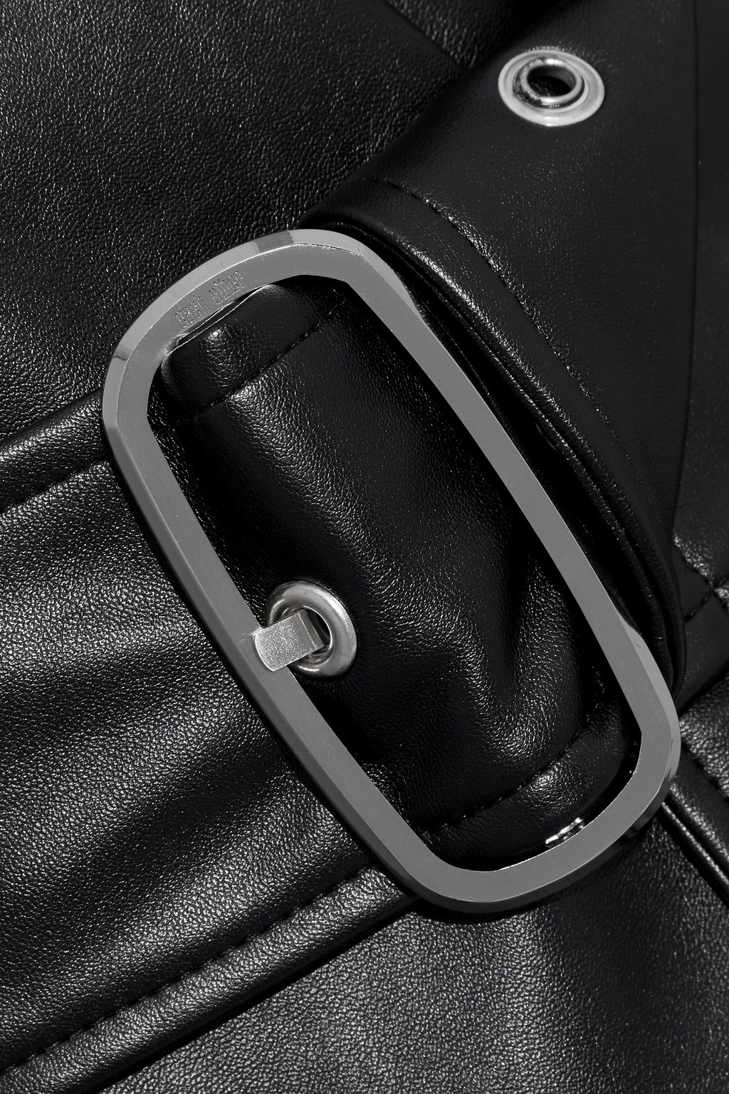 EACH X OTHER Belted faux leather coat