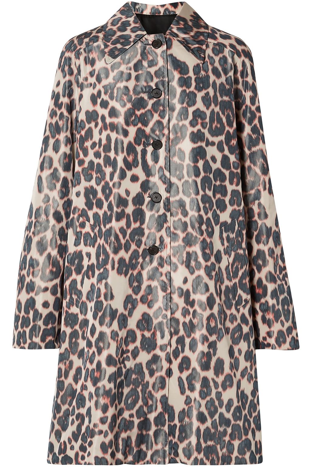 Animal print Leopard-print taffeta coat | CALVIN KLEIN 205W39NYC | THE  OUTNET