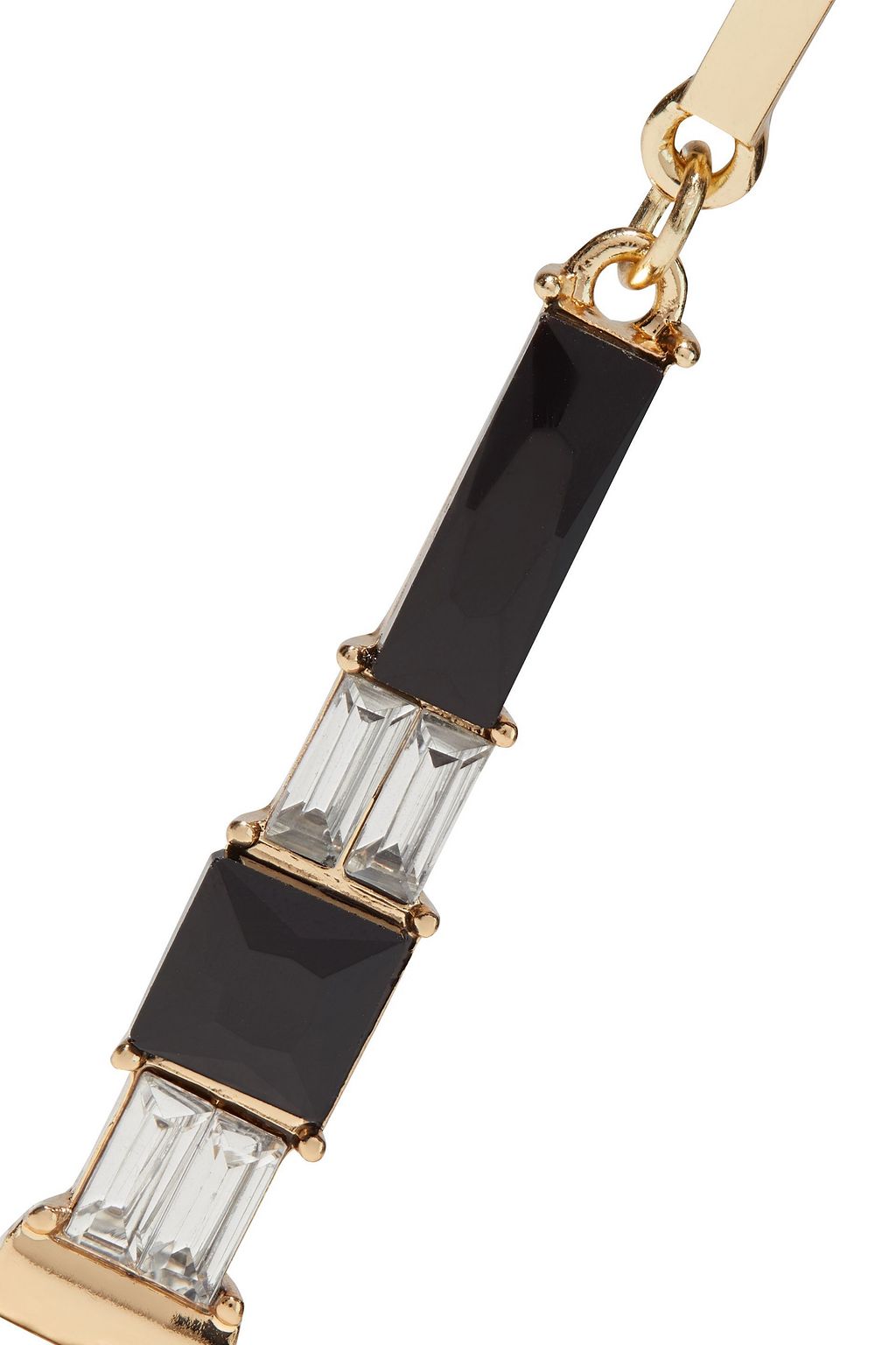KENNETH JAY LANE Gold-plated crystal earrings