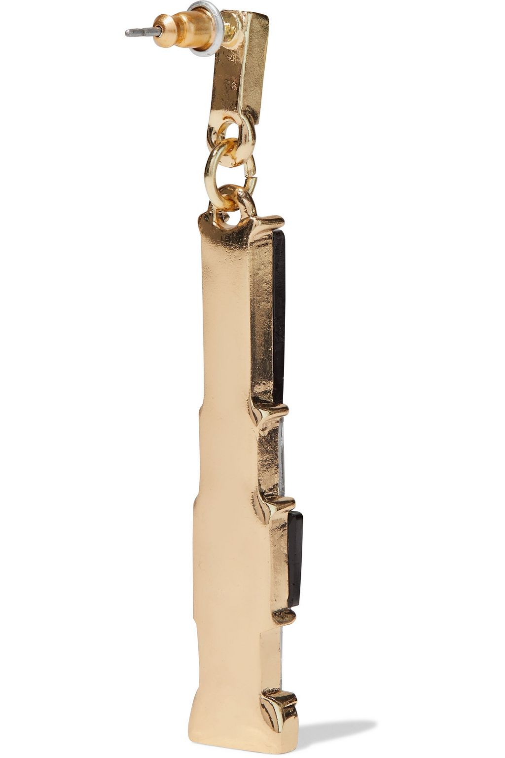 KENNETH JAY LANE Gold-plated crystal earrings
