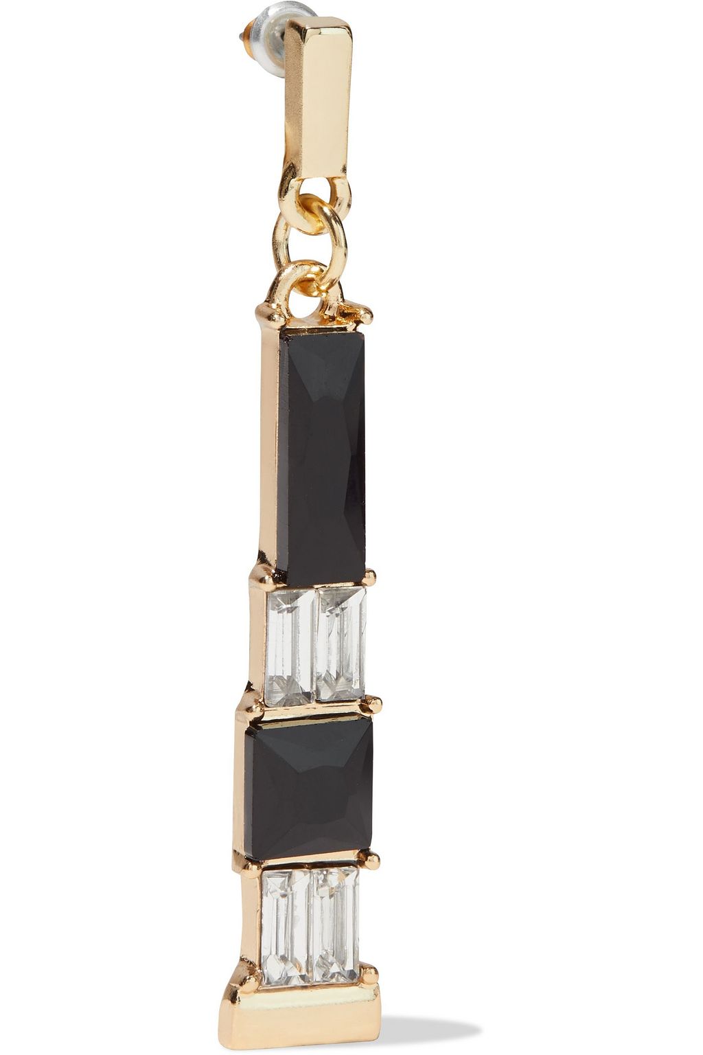 KENNETH JAY LANE Gold-plated crystal earrings