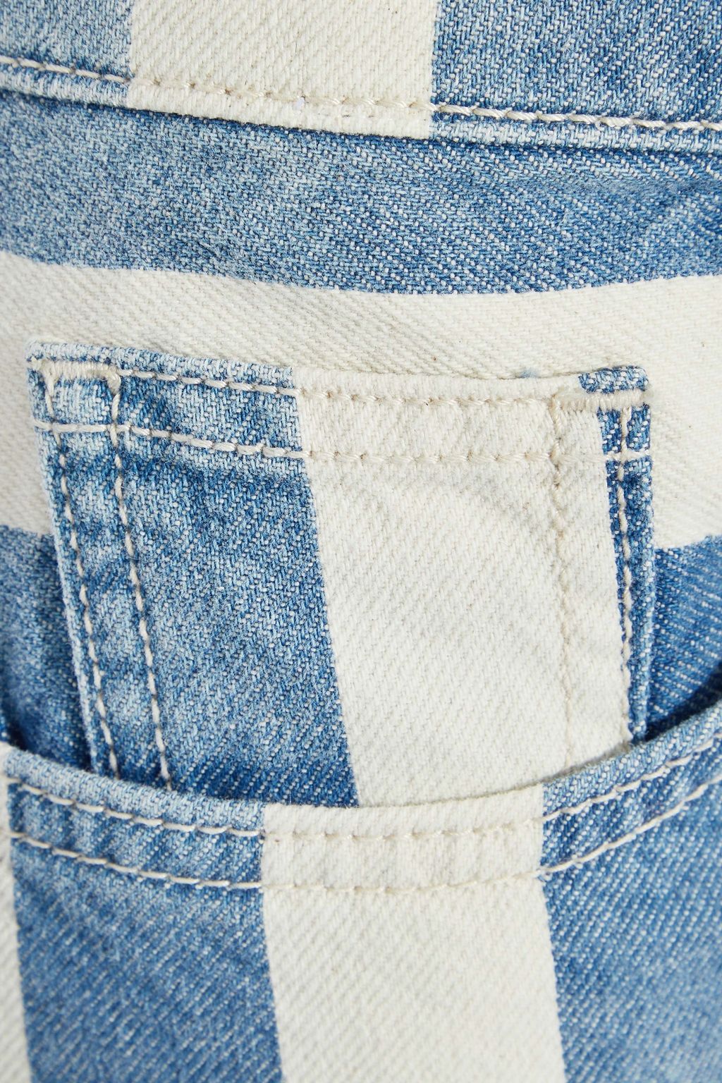 CURRENT/ELLIOTT The Westside striped denim shorts