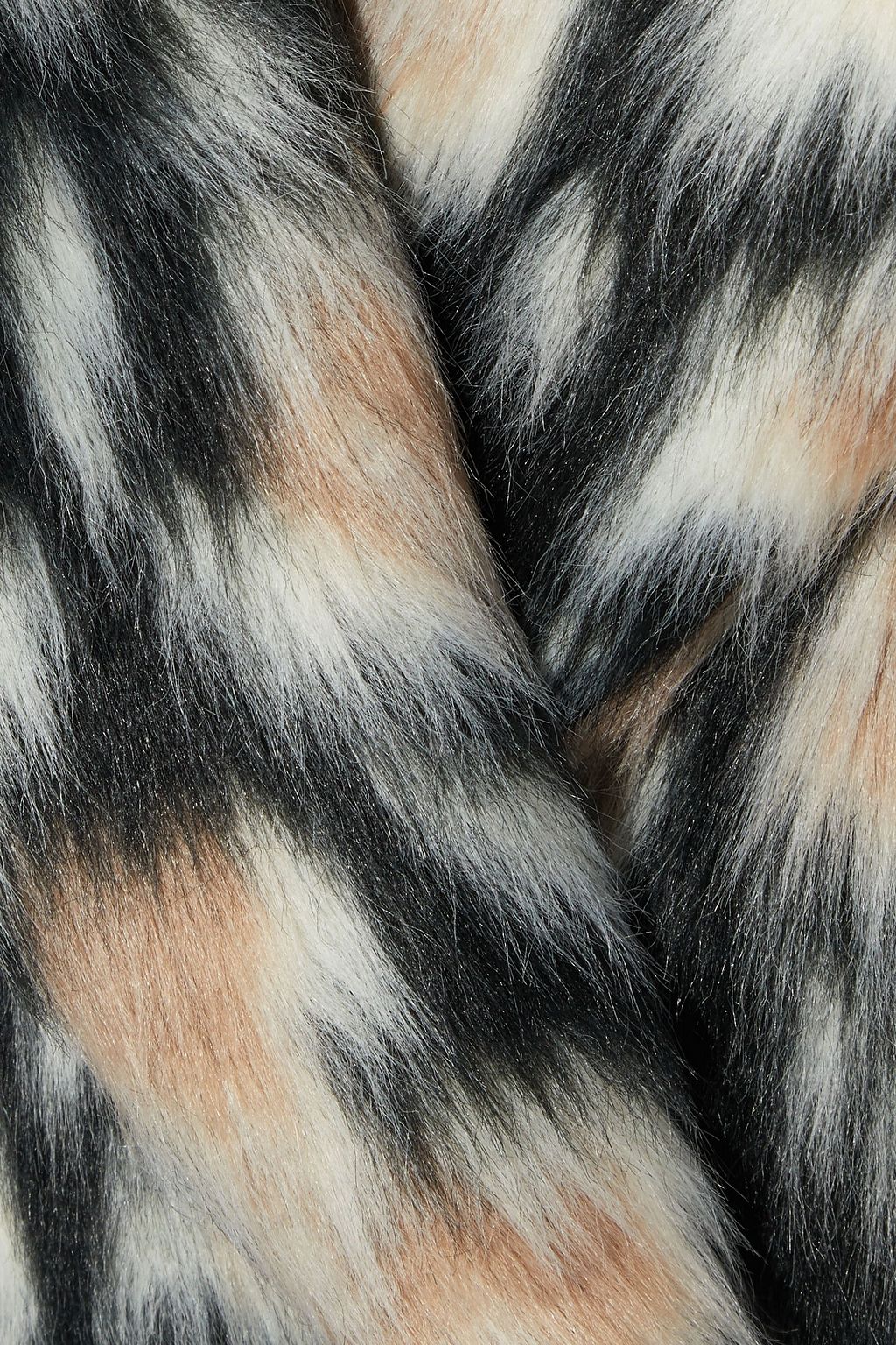 AINEA Leopard-print faux fur coat