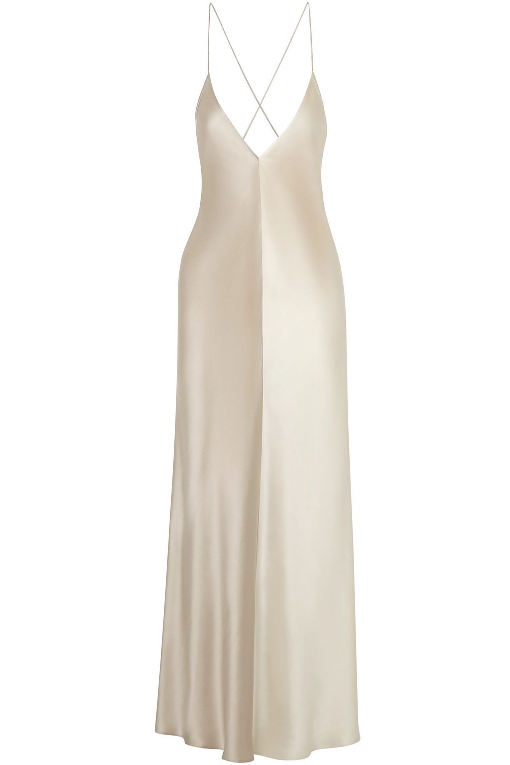 silk satin maxi dress