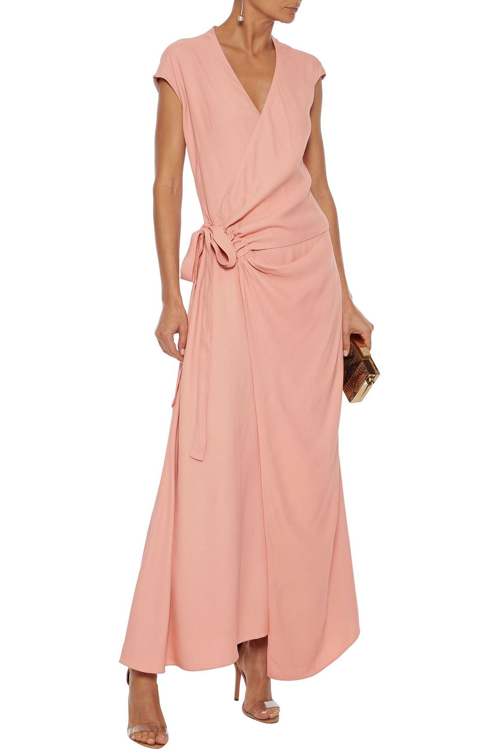 LES HÉROÏNES BY VANESSA COCCHIARO The Elizabeth crepe maxi wrap dress