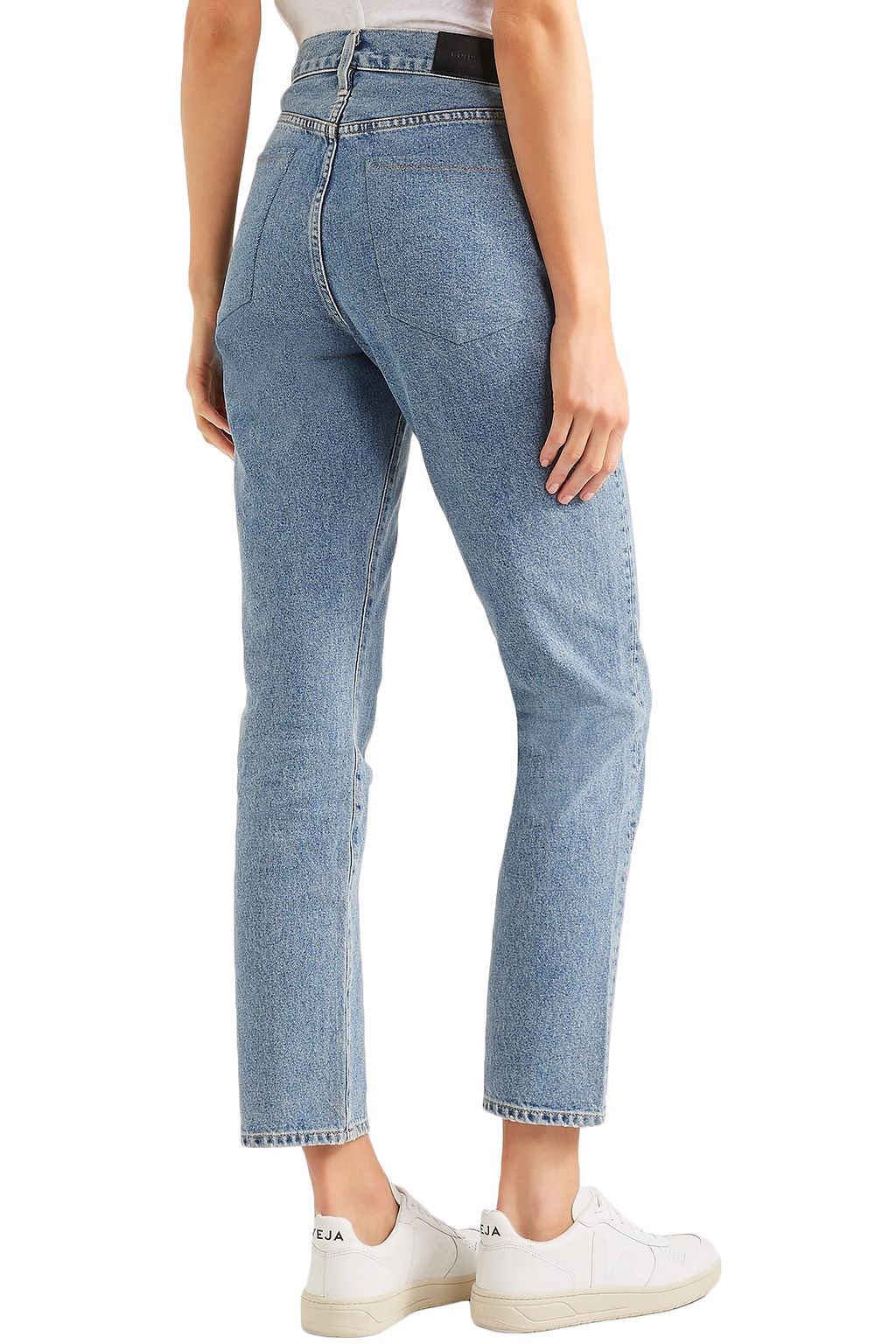 GOLDSIGN The Benefit cropped high-rise straight-leg jeans