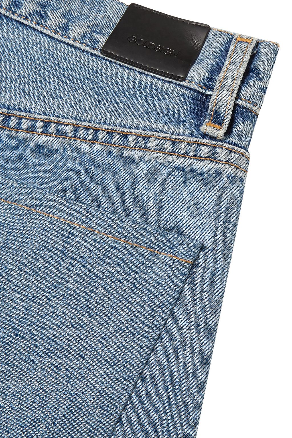 GOLDSIGN The Benefit cropped high-rise straight-leg jeans