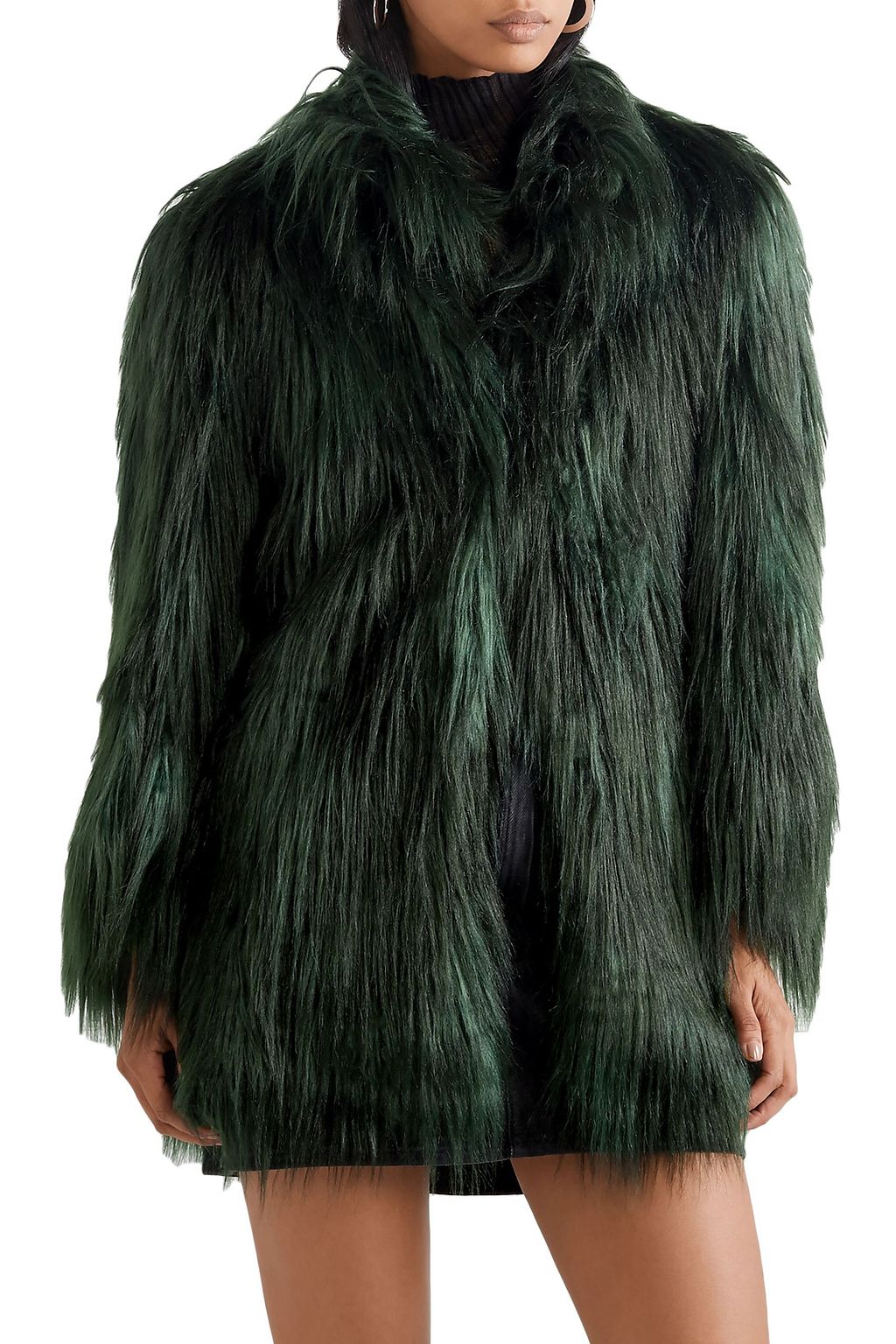HOUSE OF FLUFF Convertible faux fur coat