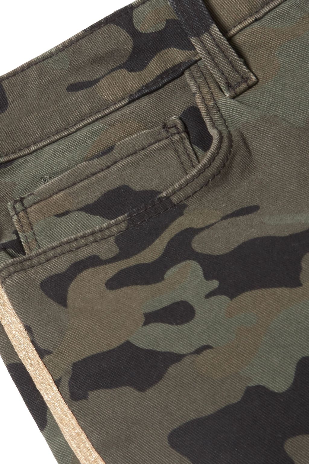 L'AGENCE Margot cropped camouflage-print high-rise skinny jeans