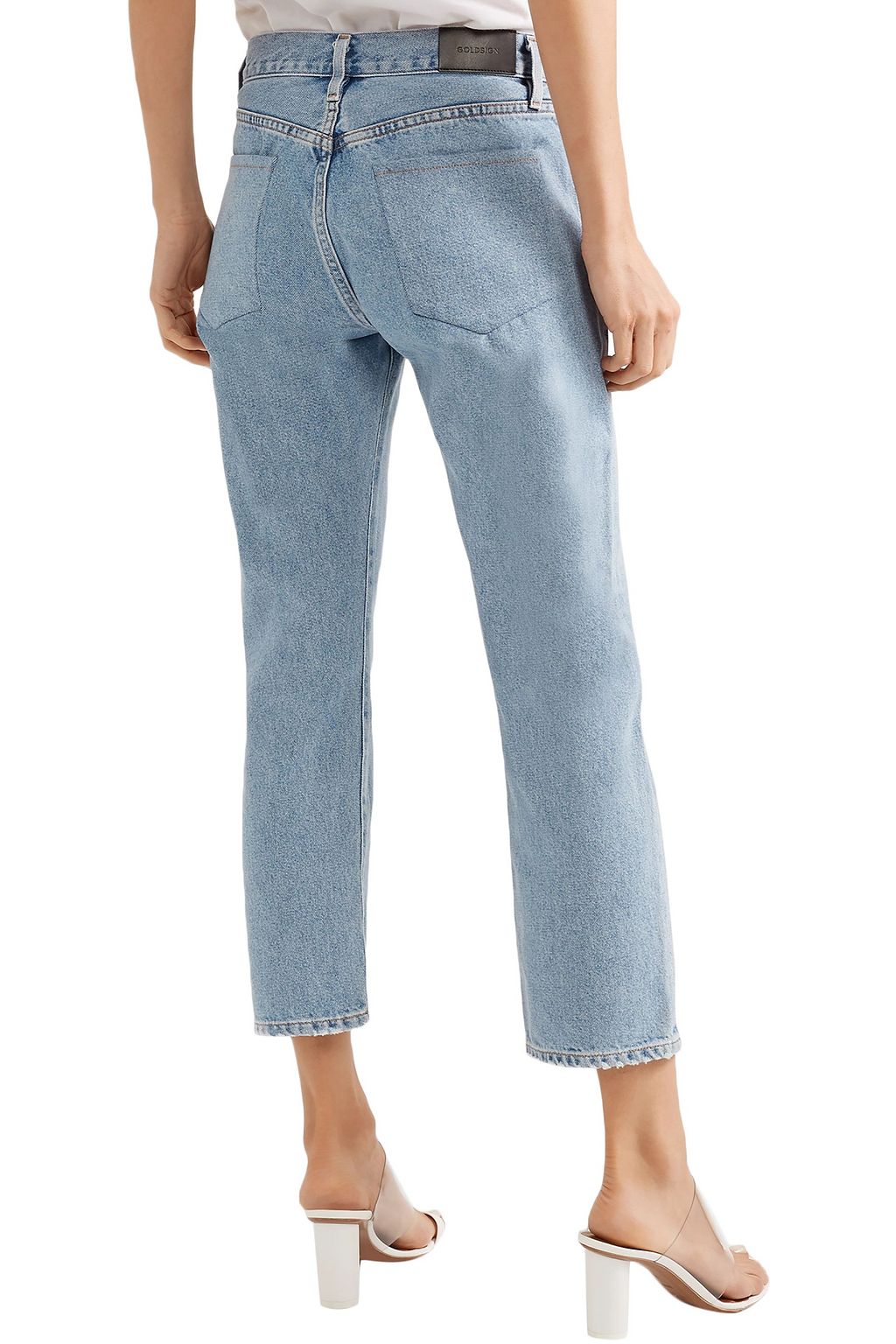 GOLDSIGN The Low Slung cropped mid-rise straight-leg jeans