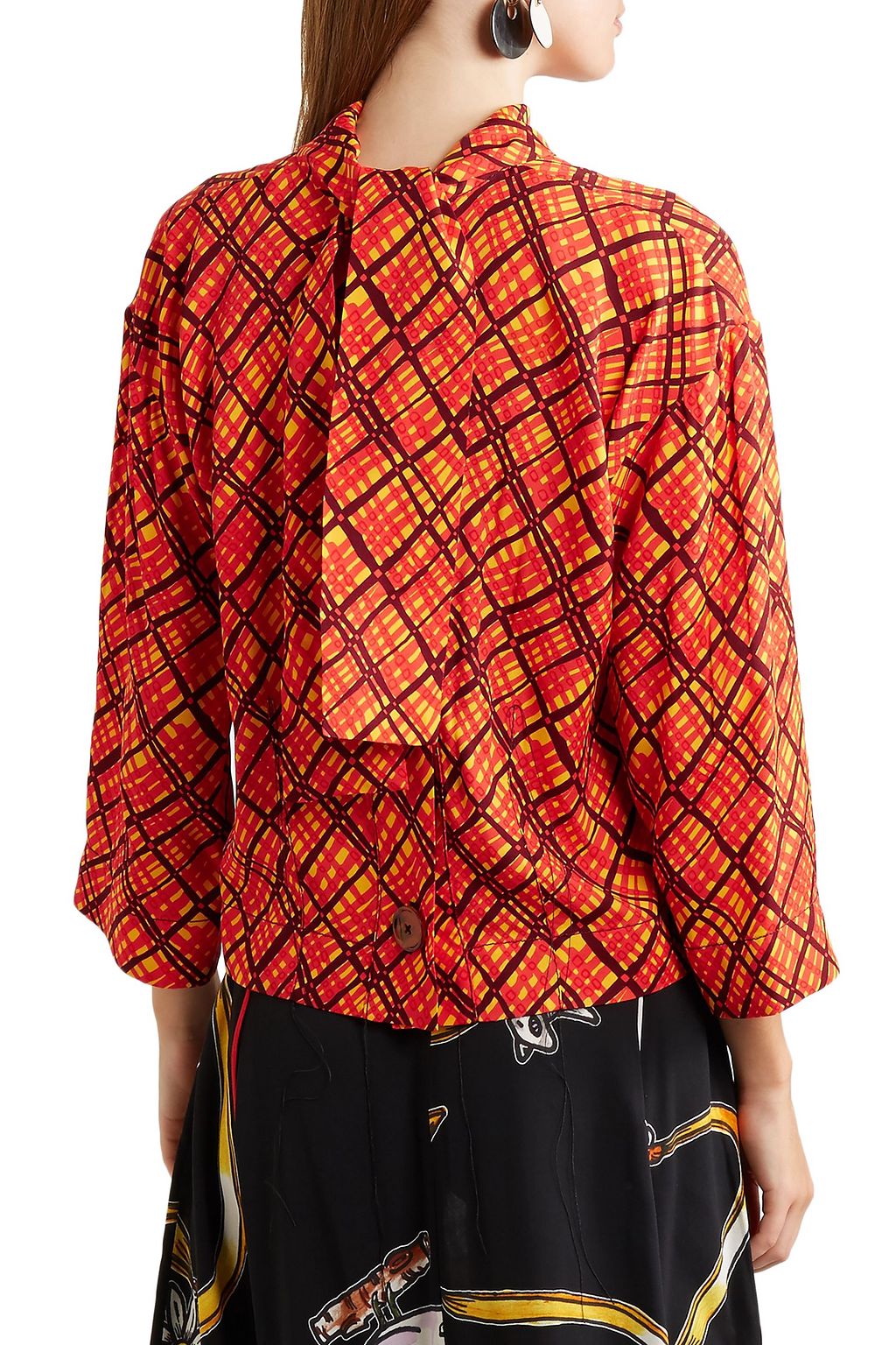 MARNI Printed crepe top