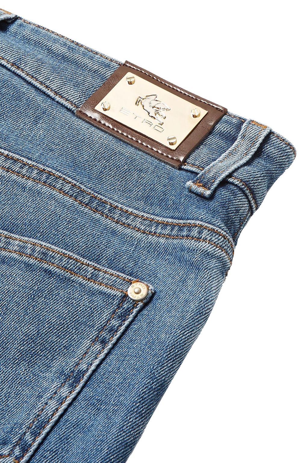 ETRO Embellished high-rise kick-flare jeans