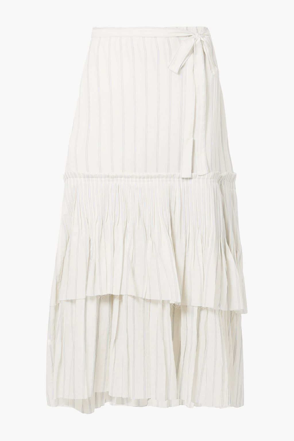 cotton maxi skirt striped