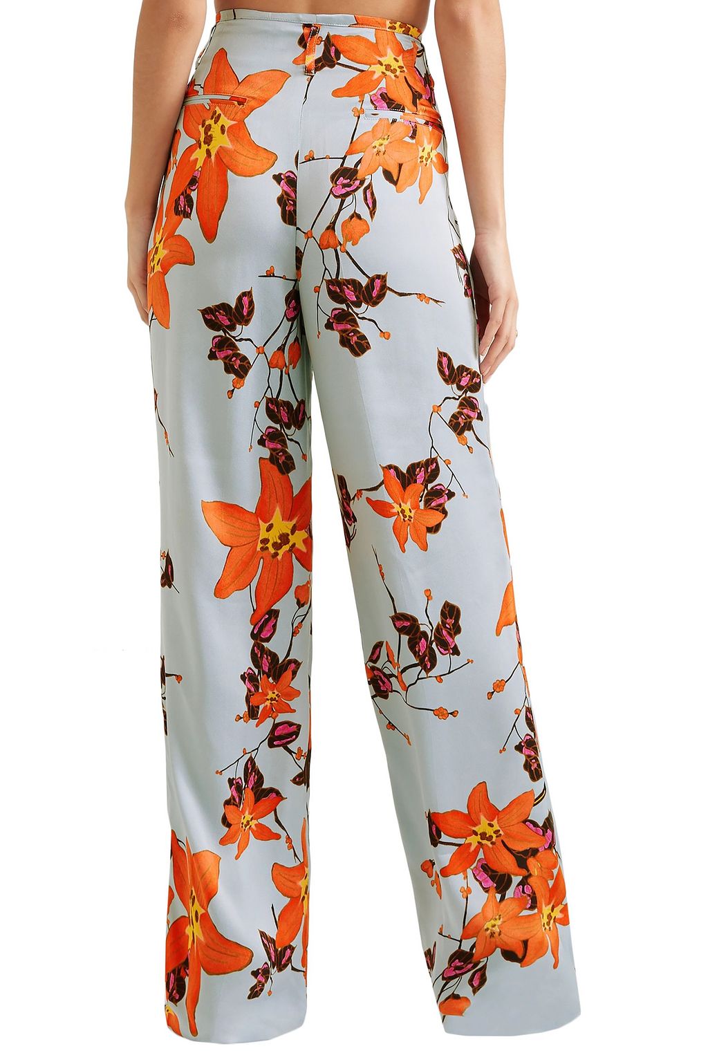 ETRO Floral-print crepe wide-leg pants