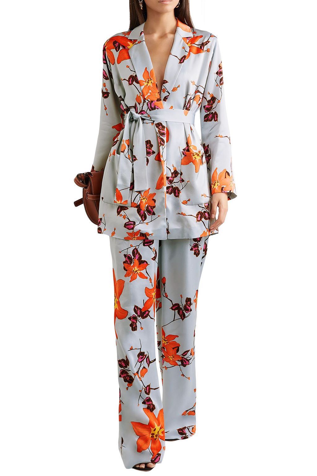 ETRO Floral-print crepe wide-leg pants