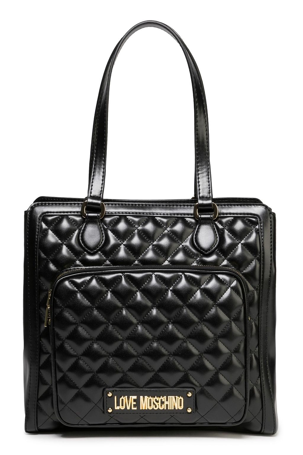 moschino patent leather bag