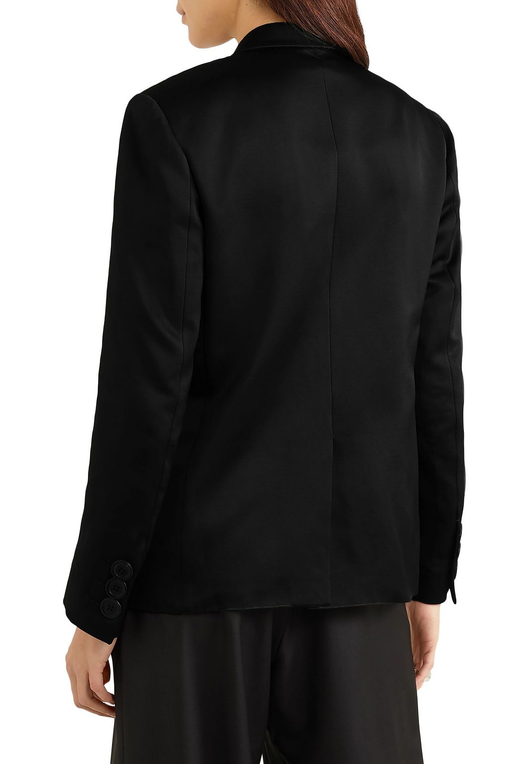 WALES BONNER Holkar embellished cotton-blend crepe de chine blazer