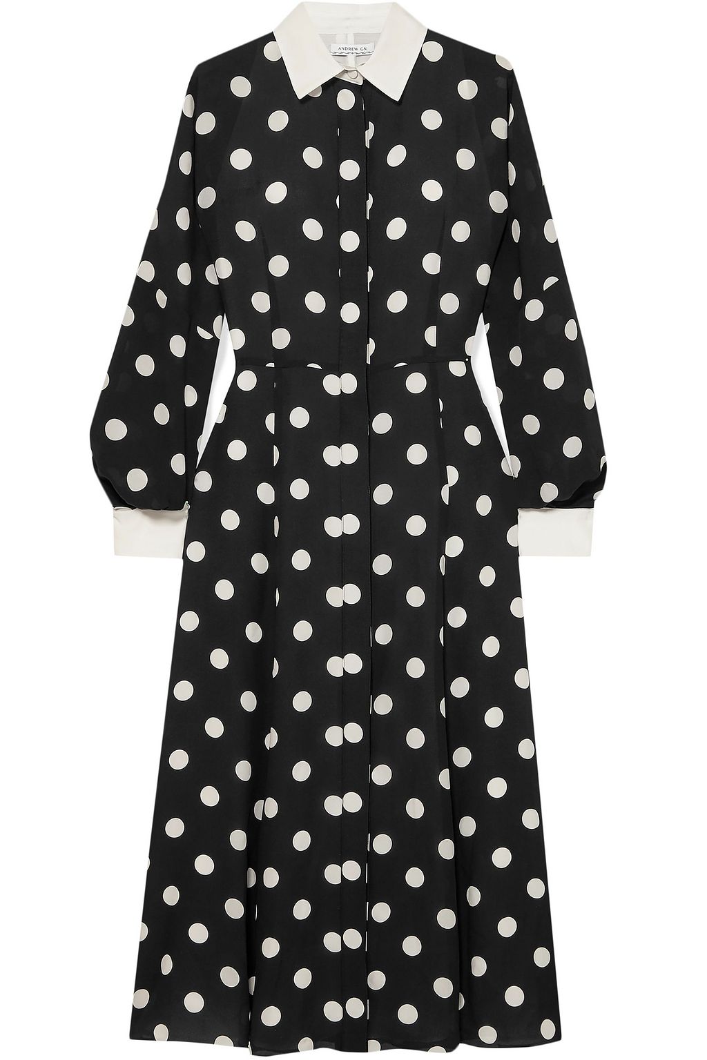 andrew gn polka dot dress