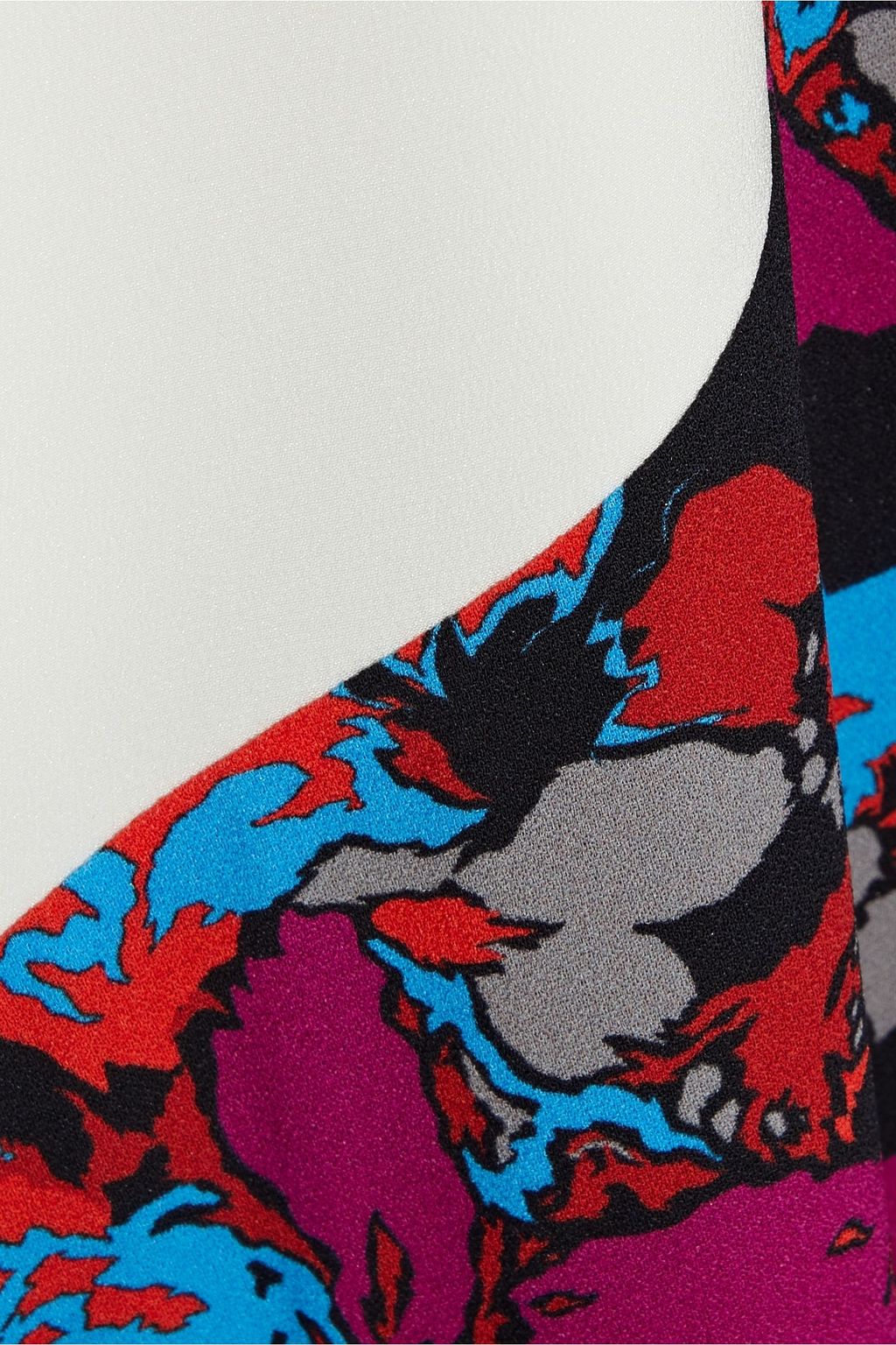 GIVENCHY Paneled floral-print crepe midi dress