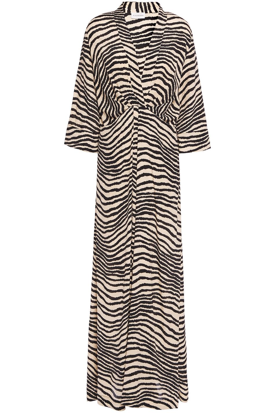 zebra print maxi dress