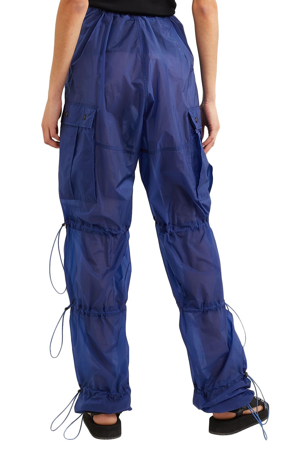 BEN TAVERNITI™ UNRAVEL PROJECT Ruched shell track pants