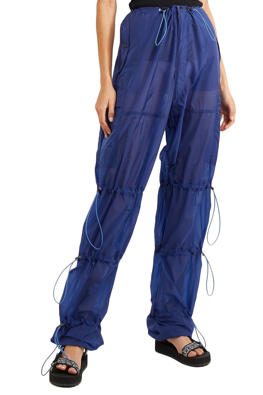 BEN TAVERNITI™ UNRAVEL PROJECT Ruched shell track pants