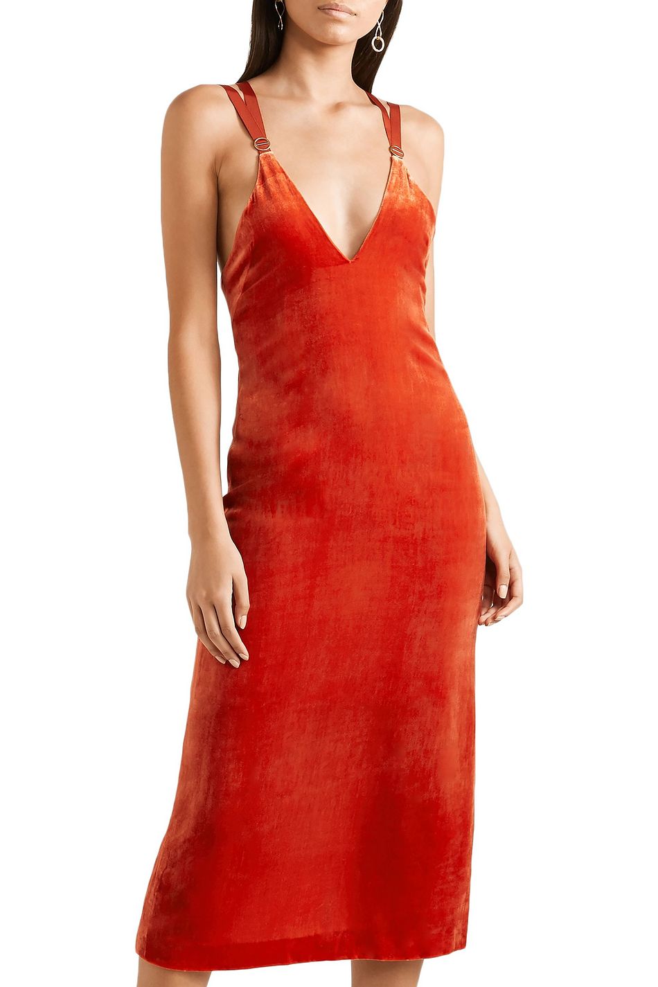 dion ruched midi cocktail dress