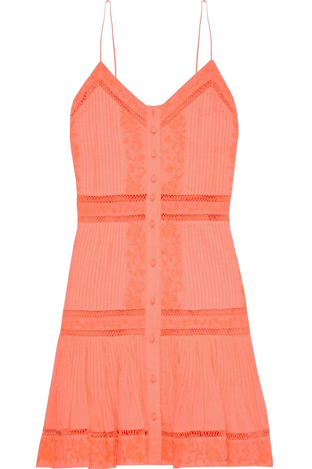 alice and olivia coral dress