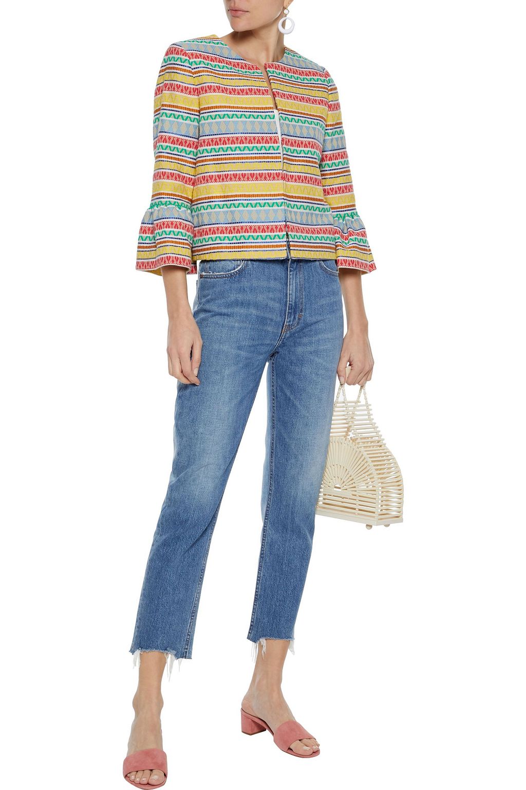 ALICE + OLIVIA Kidman cotton-blend jacquard jacket