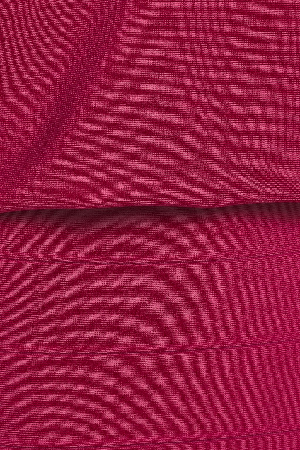 HERVÉ LÉGER Two-tone bandage midi dress