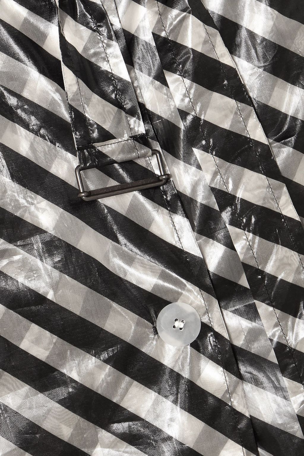 DRIES VAN NOTEN Striped organza trench coat