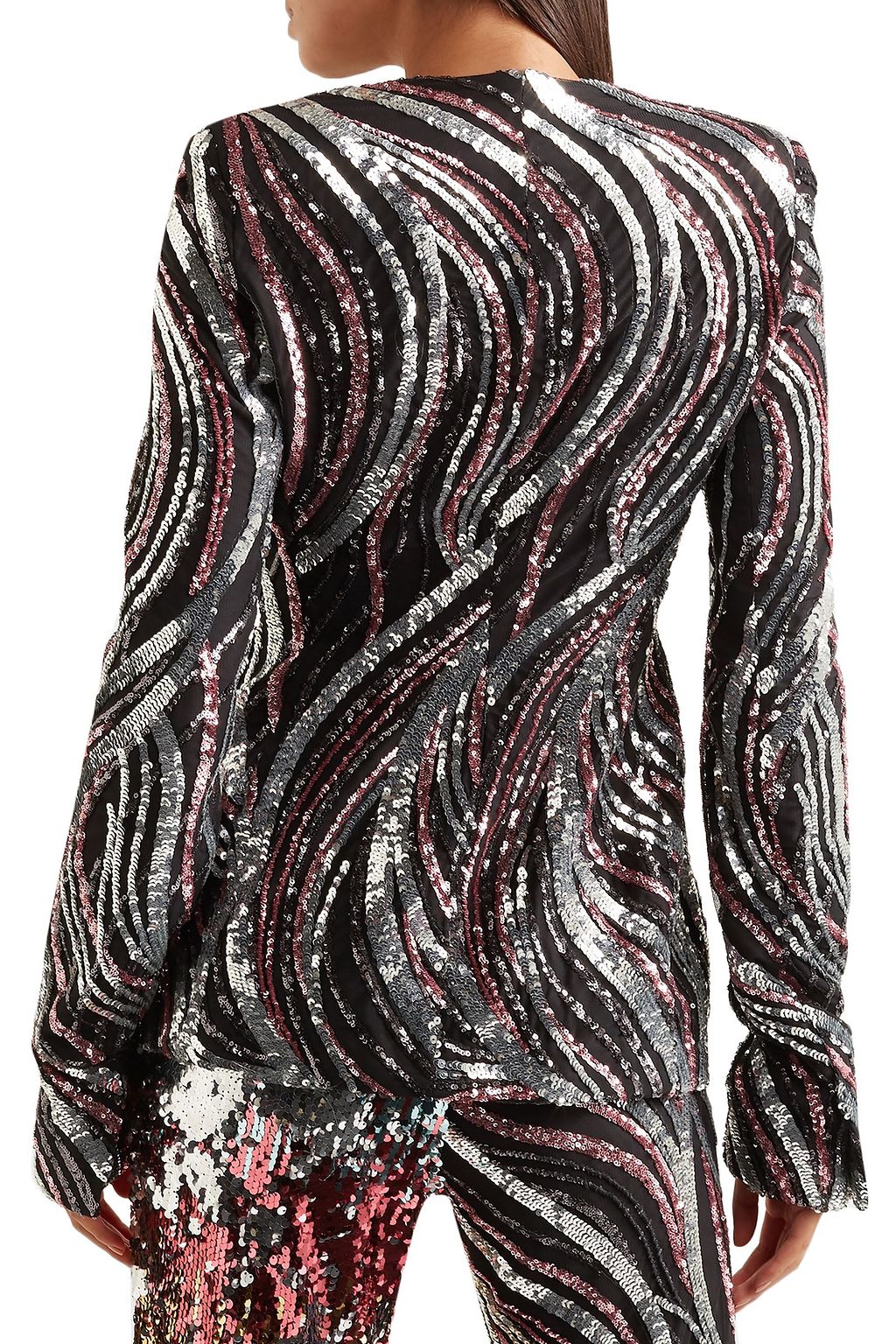 HALPERN Sequined tulle jacket