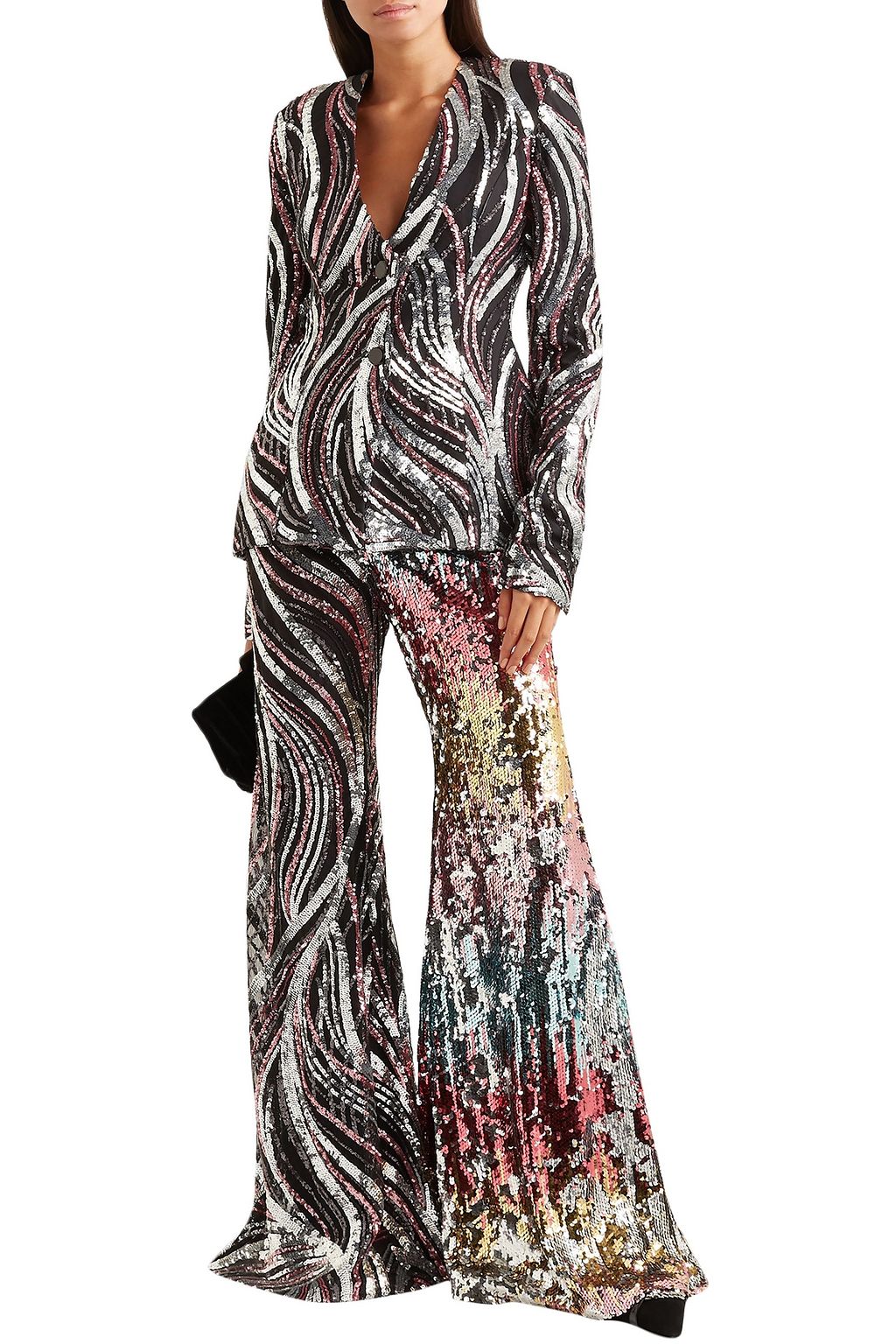 HALPERN Sequined tulle jacket