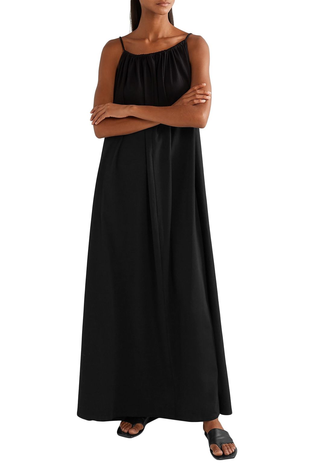 THE ROW Dresia open-back cotton-jersey maxi dress