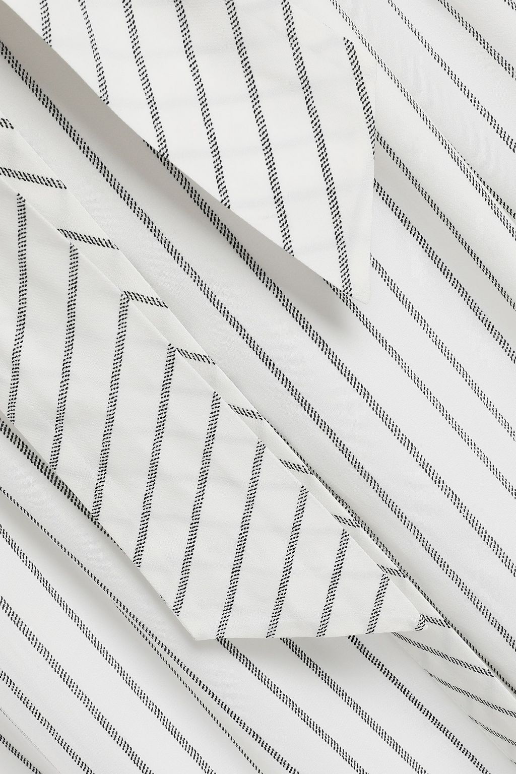 JOIE Chellie tie-front striped crepe de chine midi shirt dress