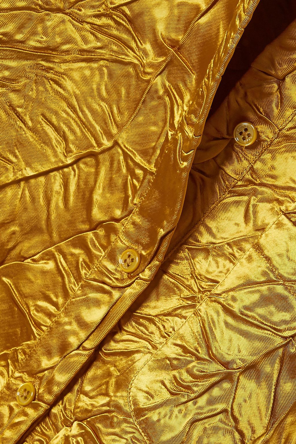 SIES MARJAN Sander crinkled satin-twill shirt