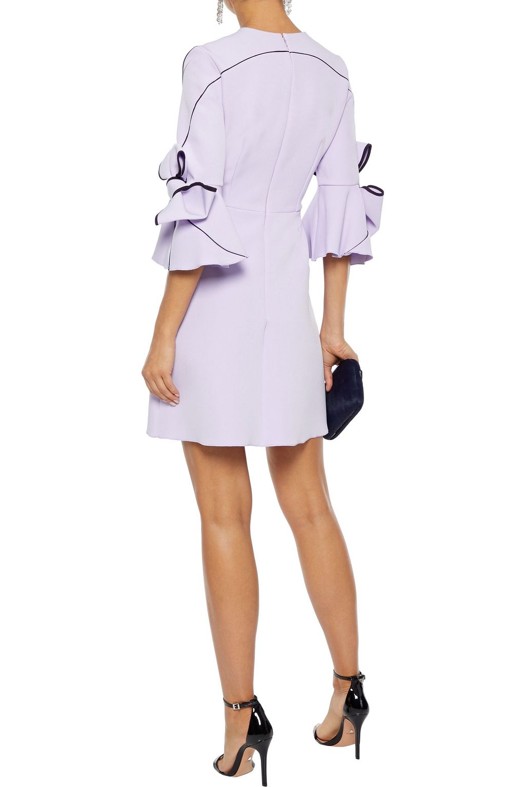 ROKSANDA Harlin bow-embellished crepe mini dress