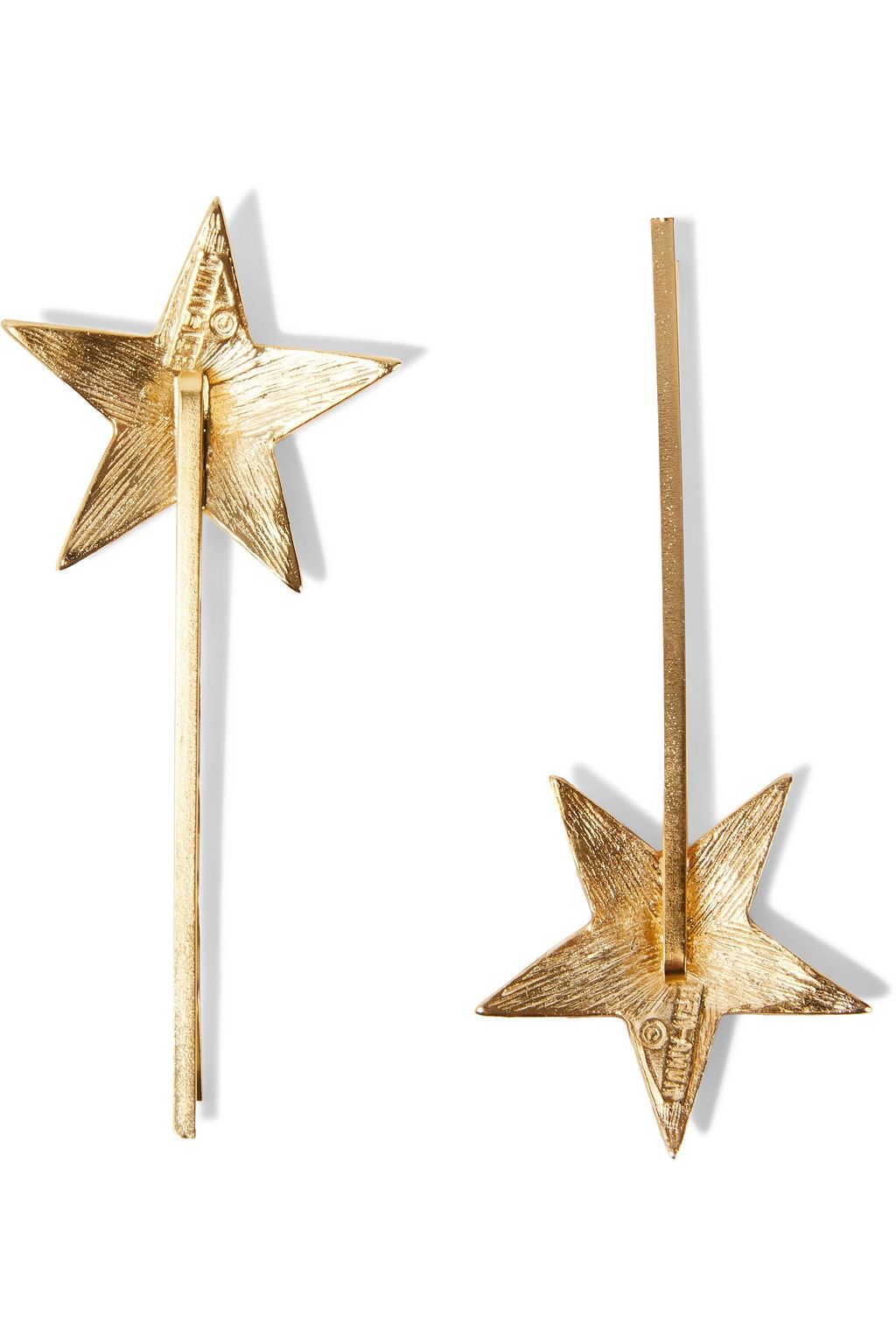 BEN-AMUN Set of two 24-karat gold-plated Swarovski crystal hair slides