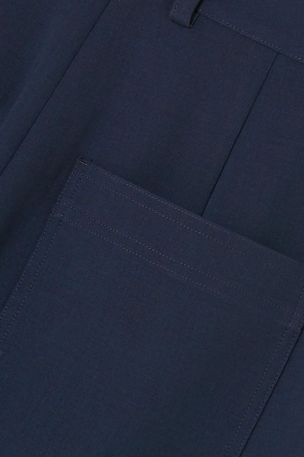 DEVEAUX Wool straight-leg pants