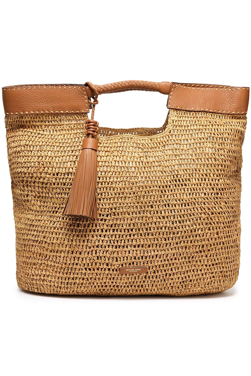 michael kors raffia tote