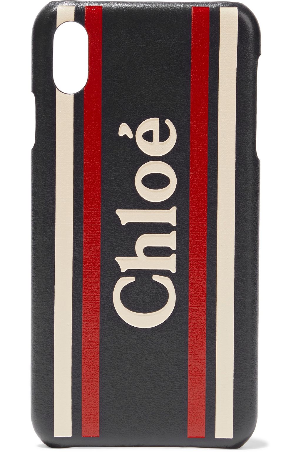 CHLOÉ Vick logo-embossed leather iPhone XS Max case